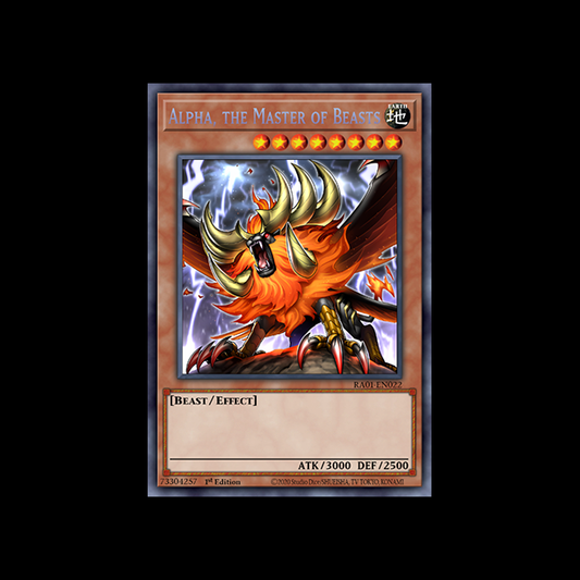 Alpha, the Master of Beasts (Secret Rare) - 25th Anniversary Rarity Collection (RA01-EN)