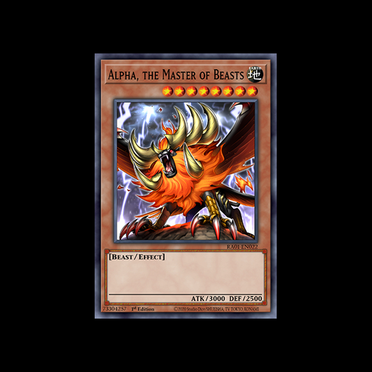 Alpha, the Master of Beasts (Super Rare) - 25th Anniversary Rarity Collection (RA01-EN)